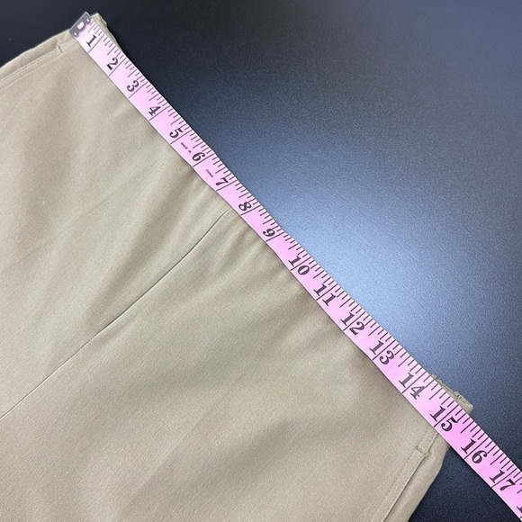 Lysse Olive Amber Crop Pants Pull On Pockets Stretch Twill Smoothing Waist Large - Picture 12 of 16